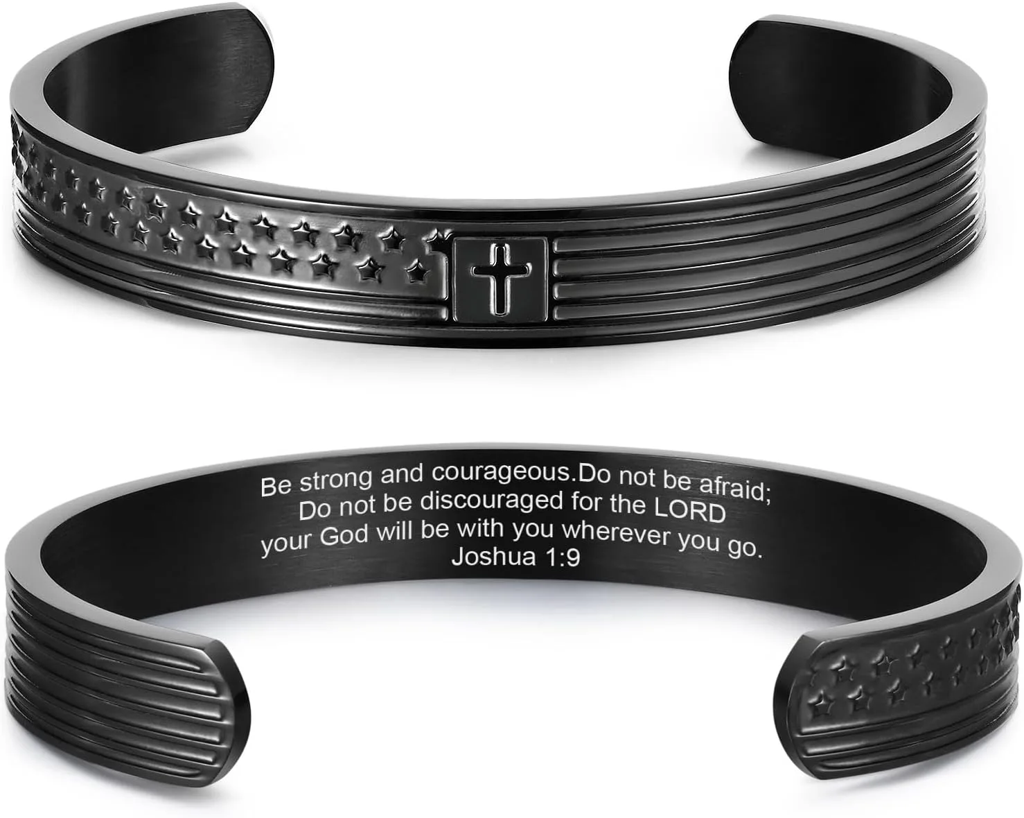 inspirational men's cross cuff bracelet_best_review_1750729533