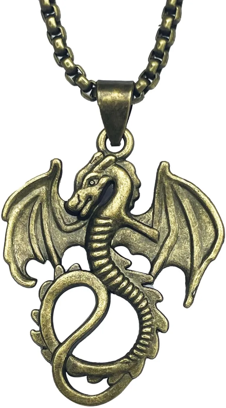 Mal Descendants necklace, Maleficent Dragon pendant, Descendants costume accessories, Mal costume jewelry, Disney Descendants gift for kids_best_review_1753424342